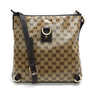 Gucci GG Crystal Abbey Shoulder Bag Brown